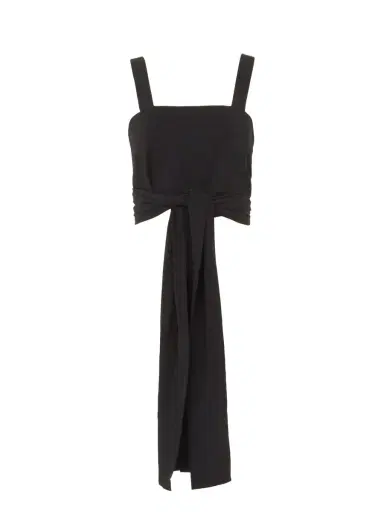 Chloé Cropped front-tie tank top in crêpe de chine | Thumbnail 2
