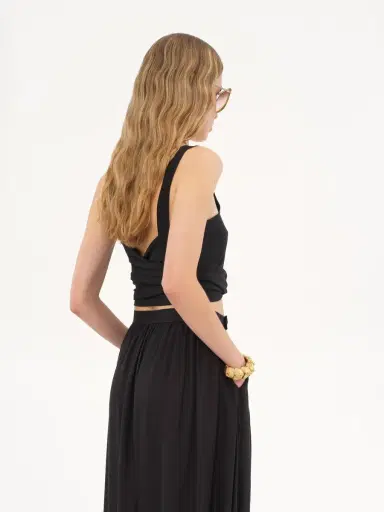 Chloé Cropped front-tie tank top in crêpe de chine | Thumbnail 5