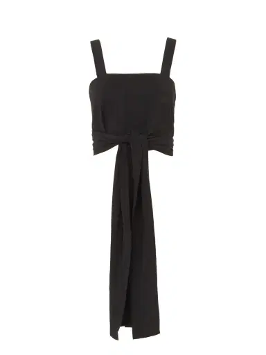 Chloé Cropped front-tie tank top in crêpe de chine | Thumbnail 1