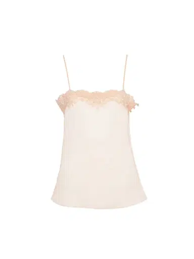 Chloé Fitted tank top in embroidered lace | Thumbnail 1