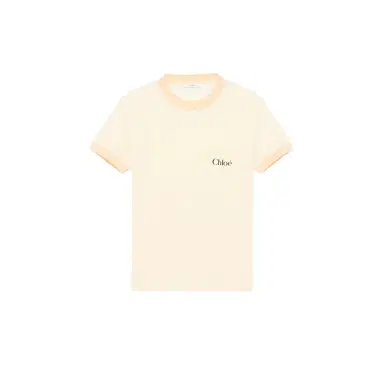Chloé Crew-neck logo T-shirt in cotton jersey | Thumbnail 1