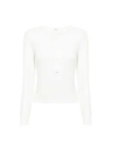 Chloé Henley shirt in cotton jersey | Thumbnail 2