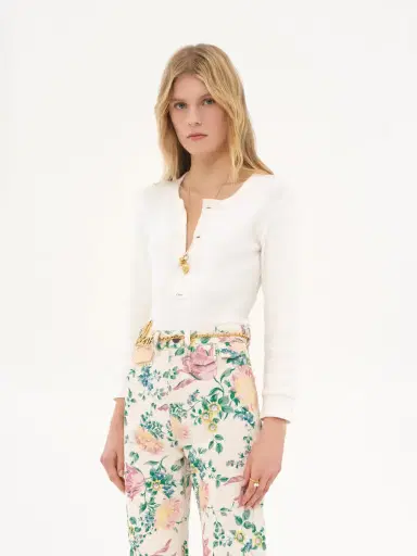 Chloé Henley shirt in cotton jersey | Thumbnail 4