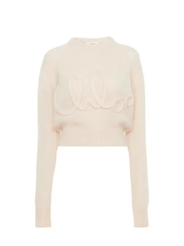 Chloé Logo sweater in alpaca wool & silk knit