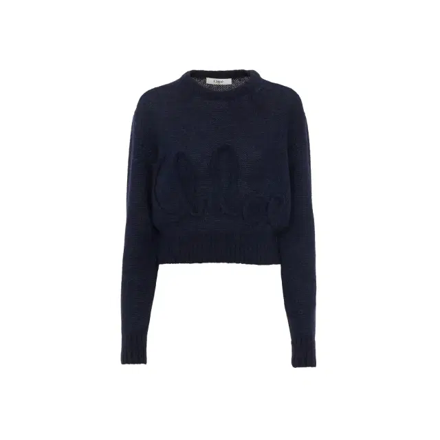 Chloé Logo sweater in alpaca wool & silk knit