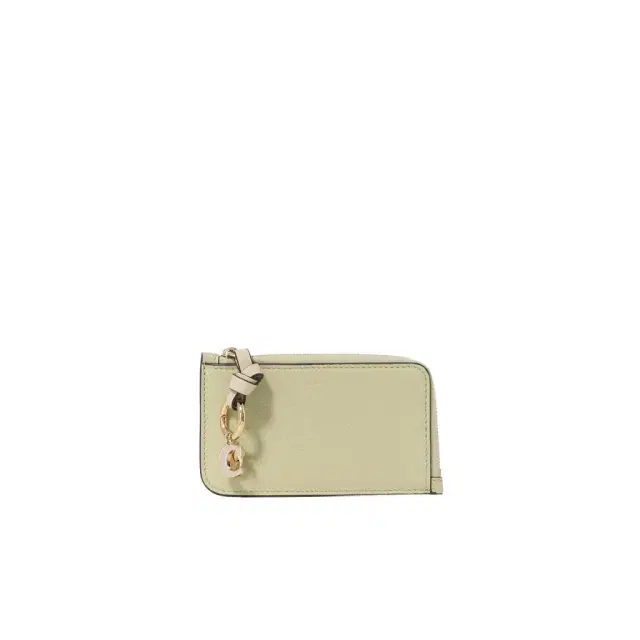 Alphabet wallet in grained leather