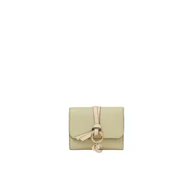 Chloé Small Alphabet tri-fold in grained leather | Thumbnail 1
