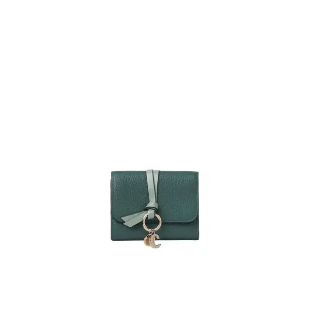 Chloé Small Alphabet tri-fold in grained leather