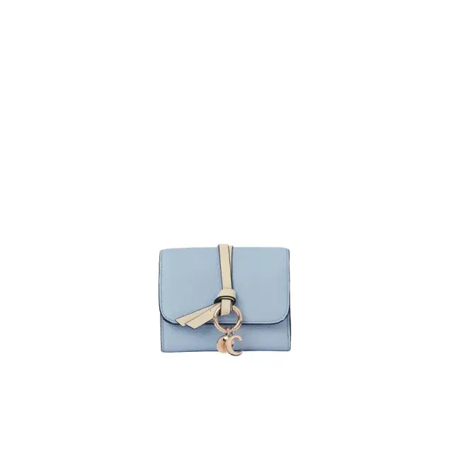 Small Alphabet tri-fold in grained leather Small Alphabet tri-fold in grained leather