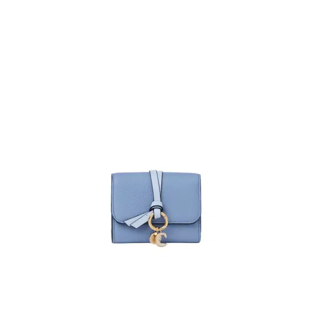 Small Alphabet tri-fold in grained leather Small Alphabet tri-fold in grained leather