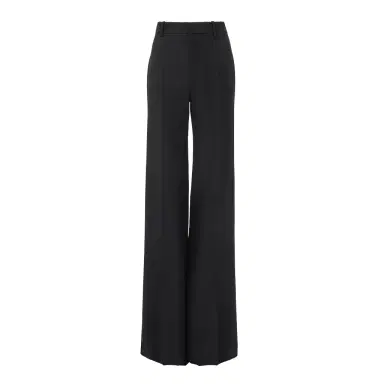 Chloé High-rise flared pants in wool grain de poudre | Thumbnail 1