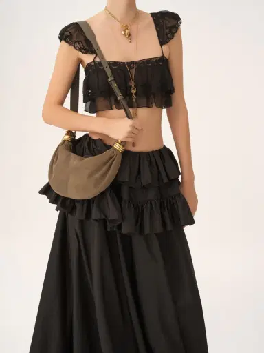 Chloé Mini Bracelet Hobo bag in suede leather | Thumbnail 3