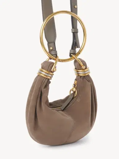 Chloé Mini Bracelet Hobo bag in suede leather | Thumbnail 4