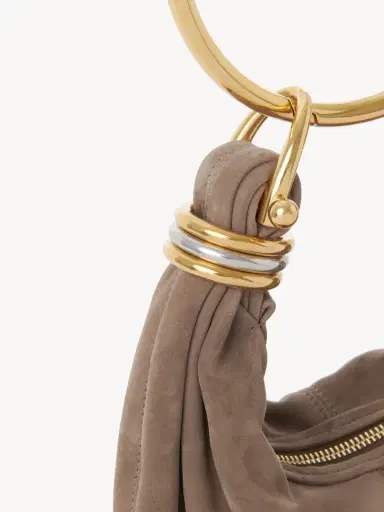 Chloé Mini Bracelet Hobo bag in suede leather | Thumbnail 7