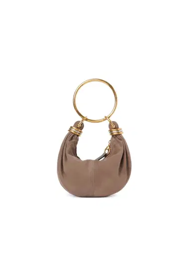Chloé Mini Bracelet Hobo bag in suede leather | Thumbnail 1
