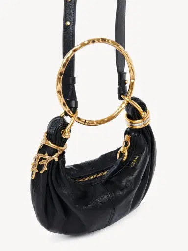 Chloé Mini Bracelet Hobo bag in grained leather | Thumbnail 4