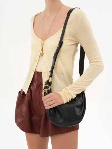 Chloé Mini Bracelet Hobo bag in grained leather | Thumbnail 9
