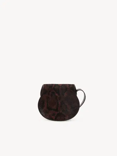 Chloé Small Marcie saddle bag in python-effect leather | Thumbnail 4