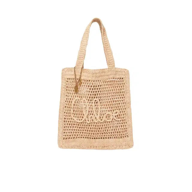 Chloé Summer Banana tote bag in raffia