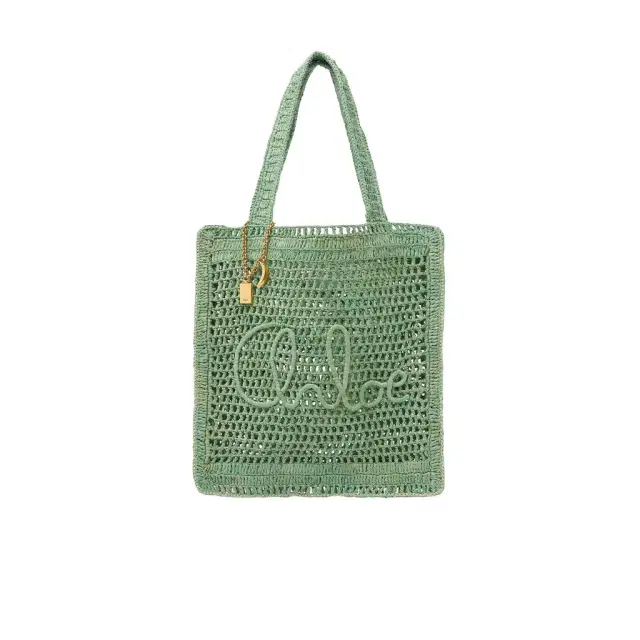 Chloé Summer Banana tote bag in raffia