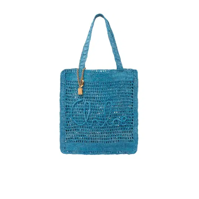 Chloé Summer Banana tote bag in raffia