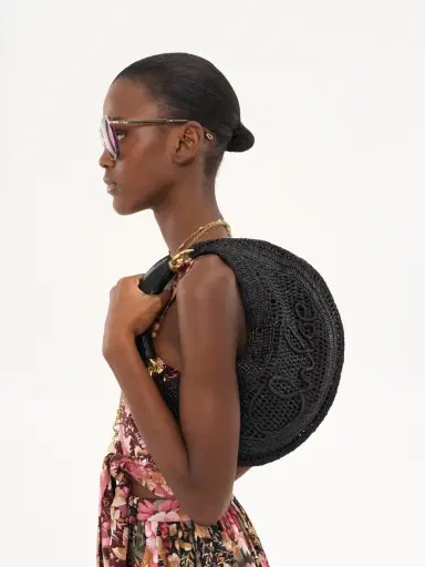 Chloé Summer Banana hobo bag in raffia | Thumbnail 3
