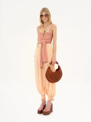 Chloé Summer Banana hobo bag in raffia | Thumbnail 8