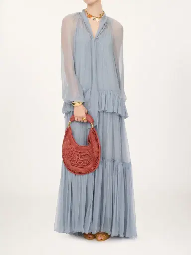 Chloé Summer Banana hobo bag in raffia | Thumbnail 8