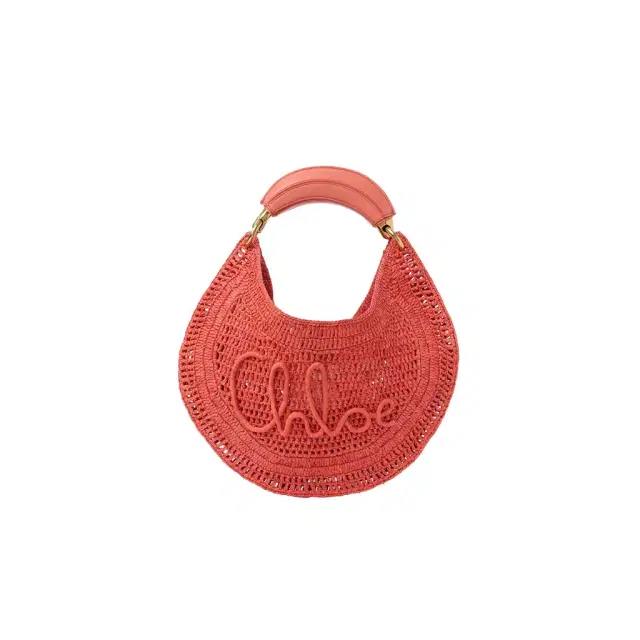 Chloé Summer Banana hobo bag in raffia