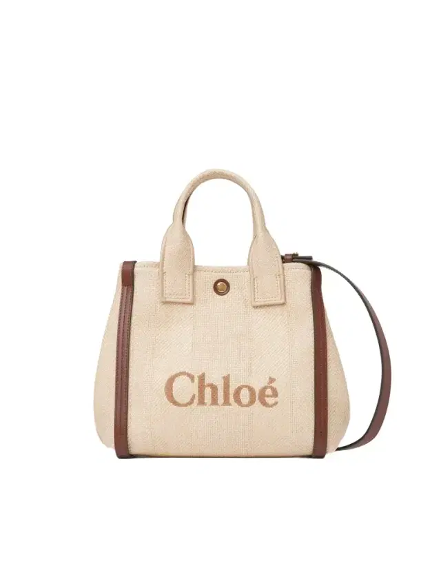 Chloé Small Chloé Carry tote bag in raffia-effect fibers