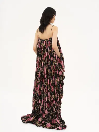 Chloé High-low sleeveless jumpsuit in silk charmeuse | Thumbnail 5