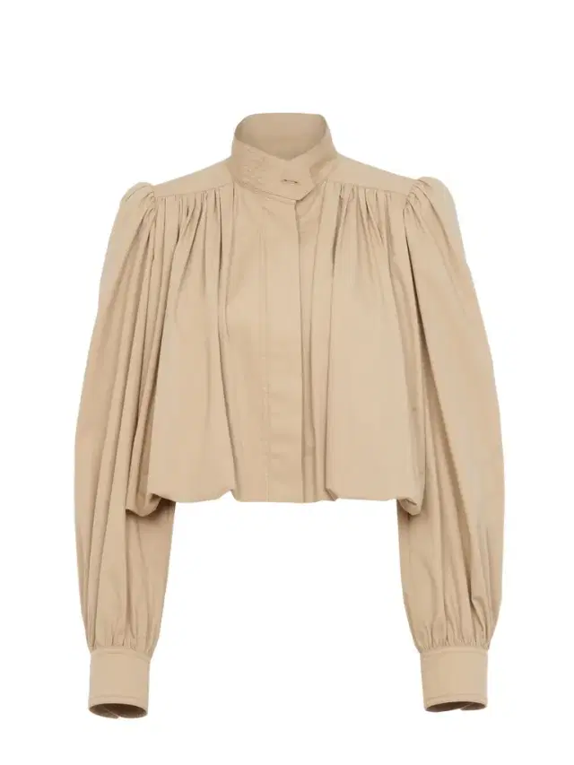 Chloé Gathered boule jacket in cotton gabardine