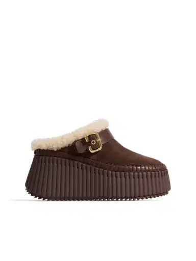 Chloé Nama wedge mule | Thumbnail 3 Chloé Nama wedge mule | Thumbnail 3