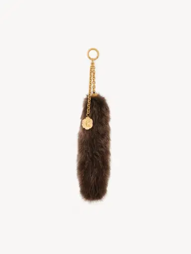 Chloé The Treasure Tails charm in shearling | Thumbnail 2 Chloé The Treasure Tails charm in shearling | Thumbnail 2