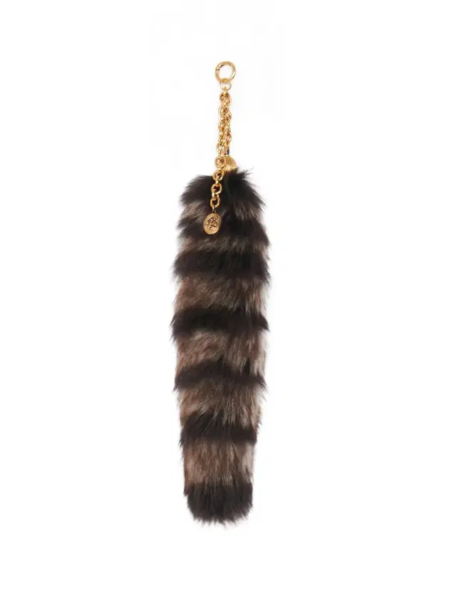 The Treasure Tails charm in shearling