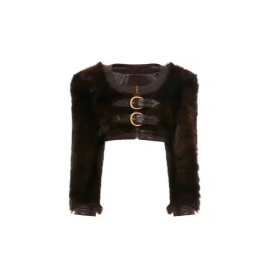 Chloé Cropped Spencer jacket in leather | Thumbnail 1