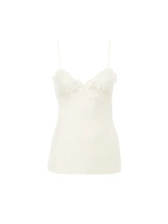 Chloé Camisole top in washed silk satin & lace