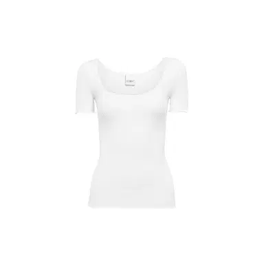 Chloé Scoop-neck fitted T-shirt in cotton | Thumbnail 1