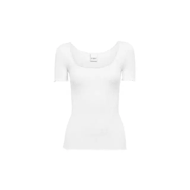 Chloé Scoop-neck fitted T-shirt in cotton
