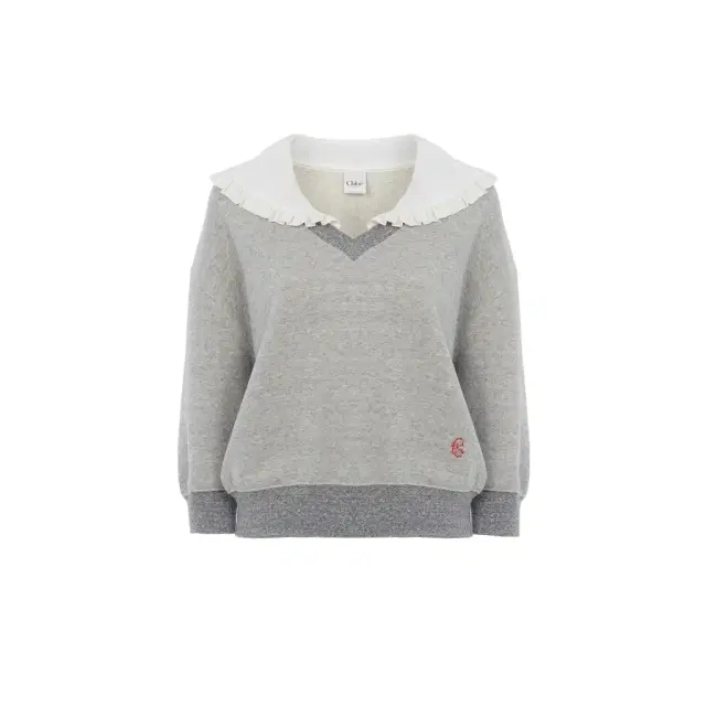 Chloé Collar sweater in chiné fleece