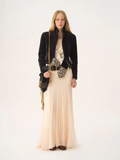 Chloé Fluid maxi skirt in silk mousseline | Thumbnail 3