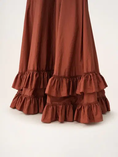 Chloé Tiered maxi skirt in washed silk taffeta | Thumbnail 7