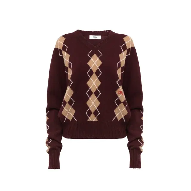Chloé V-neck jumper in a wool & cashmere knit