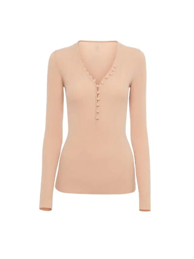 Chloé Henley shirt in a merino wool knit