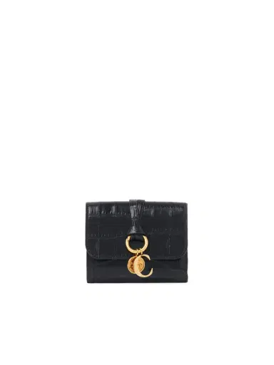 Chloé Small Alphabet tri-fold in croco-effect leather | Thumbnail 2 Chloé Small Alphabet tri-fold in croco-effect leather | Thumbnail 2