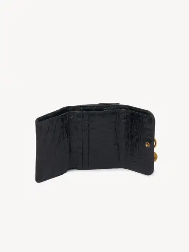 Chloé Small Alphabet tri-fold in croco-effect leather | Thumbnail 5 Chloé Small Alphabet tri-fold in croco-effect leather | Thumbnail 5