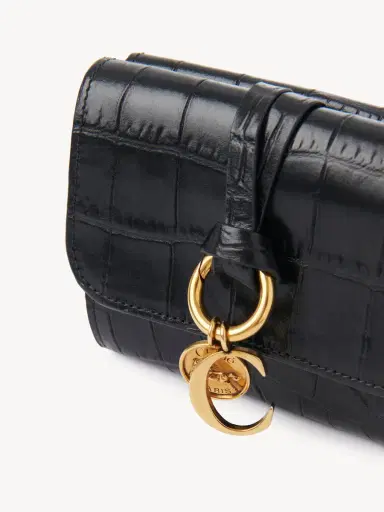 Chloé Small Alphabet tri-fold in croco-effect leather | Thumbnail 6 Chloé Small Alphabet tri-fold in croco-effect leather | Thumbnail 6