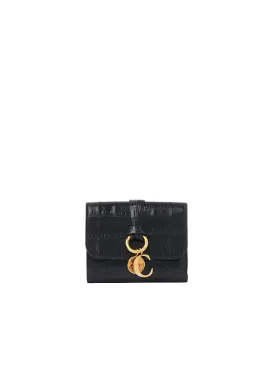 Chloé Small Alphabet tri-fold in croco-effect leather | Thumbnail 1 Chloé Small Alphabet tri-fold in croco-effect leather | Thumbnail 1