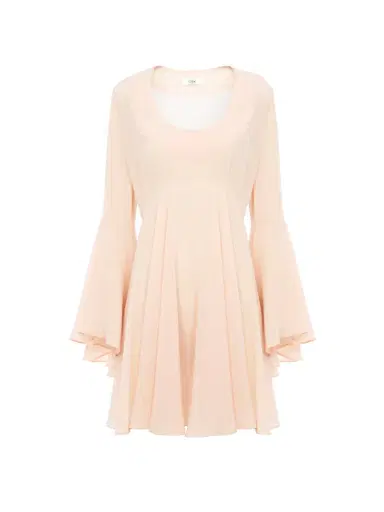 Chloé Flared mini dress in silk georgette | Thumbnail 1