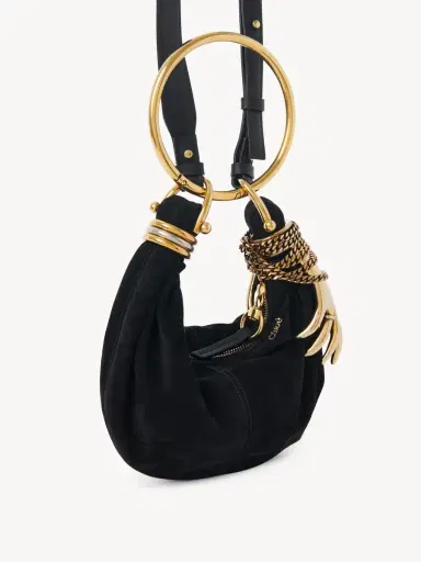Chloé Mini Bracelet Hobo bag in suede leather | Thumbnail 4